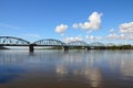 Truss bridge in Poland Royalty Free Stock Photo