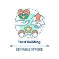 Trust building concept icon Royalty Free Stock Photo