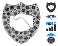 Trust Collage of Covid Virus Elements