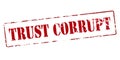 Trust corrupt Royalty Free Stock Photo