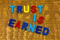 Trust earned truth relationship promise business integrity ethics honesty