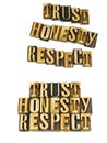 Trust honesty respect ethics