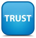 Trust special cyan blue square button