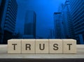 Building trust business concept