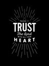 Trust in the Lord with all your Heart Emblem