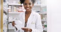 Trust me to do your dispensing accurately. Cropped portrait of an attractive young pharmacist filling a prescription in