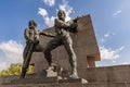 Trust Monument Guven Aniti in Guvenpark, Ankara. Bronze sculptures at Guven Park in Kizilay Square