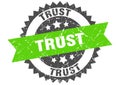 trust round grunge stamp. trust