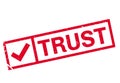 Trust stamp rubber grunge