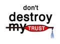 Trust typography for print t shirt