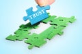 Trust word Royalty Free Stock Photo