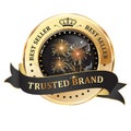 Trusted Brand. Best seller, Premium Quality Royalty Free Stock Photo