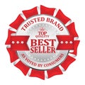 Trusted Brand. Best seller, Top Quality Royalty Free Stock Photo