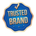 Trusted brand label or sticker