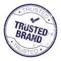 Trusted brand rubber stamp