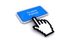 trusted partner button on white Royalty Free Stock Photo