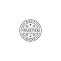 Trusted, recommended seller stamp. Vector logo icon template