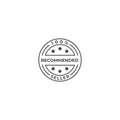 Trusted, recommended seller stamp. Vector logo icon template