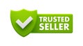 Trusted Seller Badge - Green Checkmark for Verified and Reliable Vendors Icon