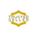 Trusted Seller Logo Design isolated on white background