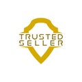 Trusted Seller Logo Design isolated on white background