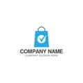 Trusted shopping logo or icon vector