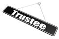 Trustee word hang on the banner Royalty Free Stock Photo