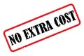 No Extra Cost stamp