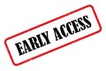 Early access stamp Royalty Free Stock Photo
