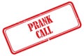 Prank call stamp on white