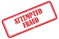 Attempted fraud stamp on white Royalty Free Stock Photo