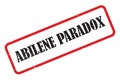 abilene paradox stamp on white Royalty Free Stock Photo