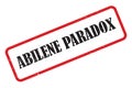 abilene paradox stamp on white