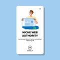 trustworthiness niche web authority vector Royalty Free Stock Photo