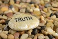 Truth Affirmation Stone Royalty Free Stock Photo