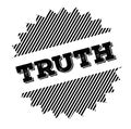 Truth black stamp Royalty Free Stock Photo