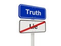 Truth road sign Royalty Free Stock Photo