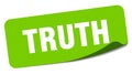 truth sticker. truth label Royalty Free Stock Photo