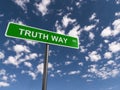 Truth way road Royalty Free Stock Photo