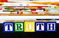 Truth word Royalty Free Stock Photo