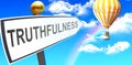 Truthfulness leads to success Royalty Free Stock Photo