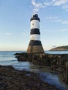 Trwyn Du lighthouse Royalty Free Stock Photo
