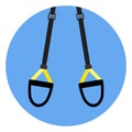 Trx flat icon emblem