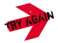 Try Again rubber stamp