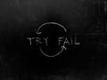 Try and Fail Iteration Handwritten on Blackboard stock photo