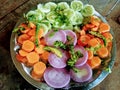 Try green salad with crrot and onion