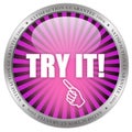 Try it icon Royalty Free Stock Photo