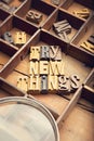 Try New Things Royalty Free Stock Photo