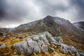 A view from Tryfan Snowdonia North Wales Royalty Free Stock Photo