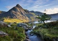 Tryfan in the ogwen valley Royalty Free Stock Photo